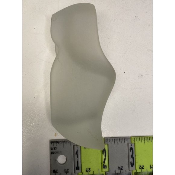 MCM Frosted Glass Figural Dutch Wooden Clog Shoe Ashtray READ - Picture 10 of 11